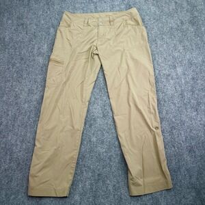 EXOfficio‎ Pants Womens 6 (32x28) Khaki Cargo Hiking Roll Up Leg Outdoor Travel